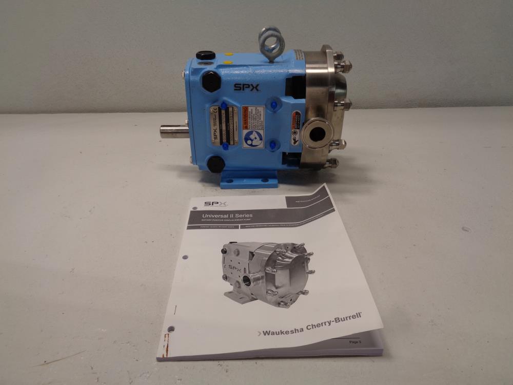 SPX Waukesha 1" Rotary Positive Displacement Pump, 316 Stainless Steel, 006U2